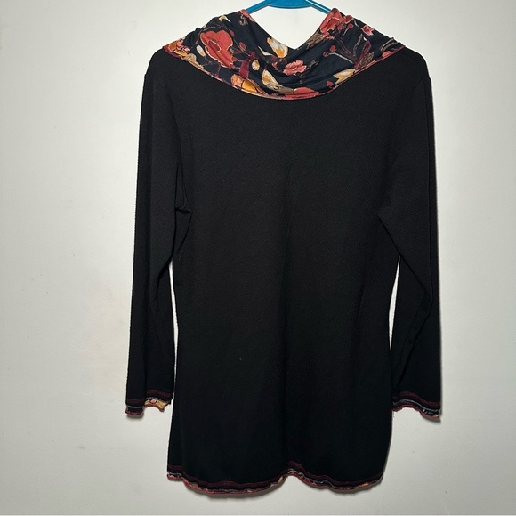 Parsley & Sage Small Artsy Lagenlook Soft Longline Tunic Longsleeve Cowl Neck - Picture 11 of 14